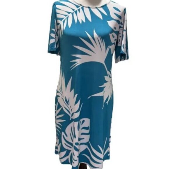 NWT Alexander + Oak Blue Size S Bust 38" Length 36" 93" Polyester 7% spandex - Picture 3 of 7